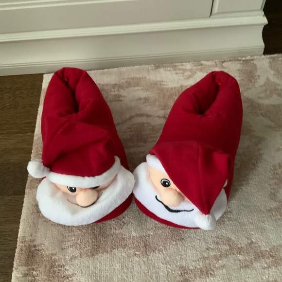 OLD NAVY Cozy CHRISTMAS Santa Mens’s Slippers Size X-Large 12-13 BRAND NEW - Picture 8 of 12